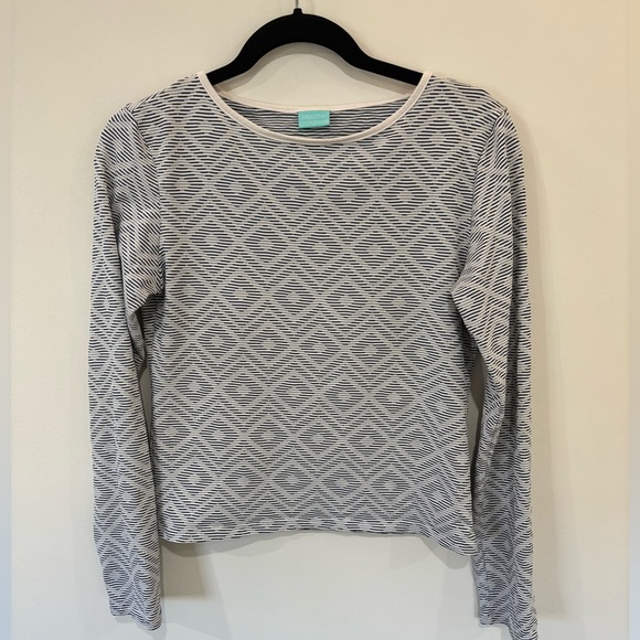 Melissa Odabash Beach Long Sleeve Crewneck T-shirt - Picture 1 of 4